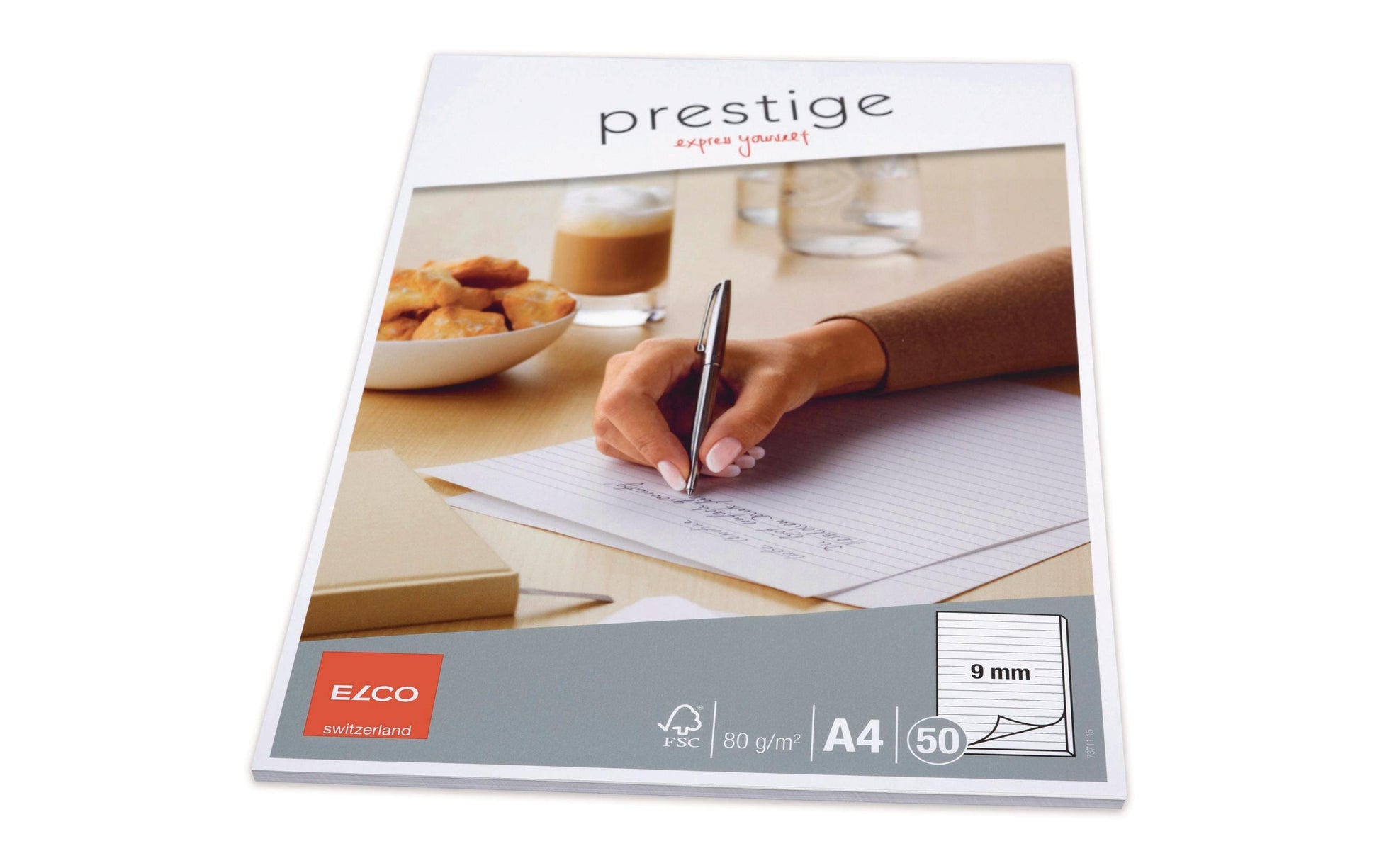 Elco Schreibblock A4, liniert, Leimbindung, 50 Blatt, 80 g/m² – weiss