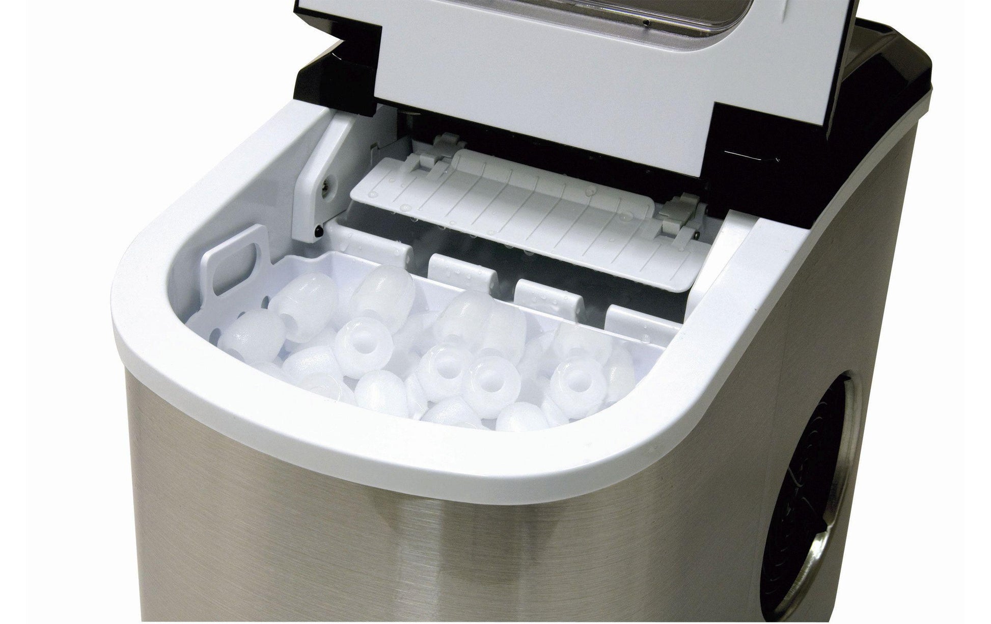 Caso Eiswürfelmaschine – 2,2 l, 90 W, Silber, 24,2 × 32,8 × 35,8 cm