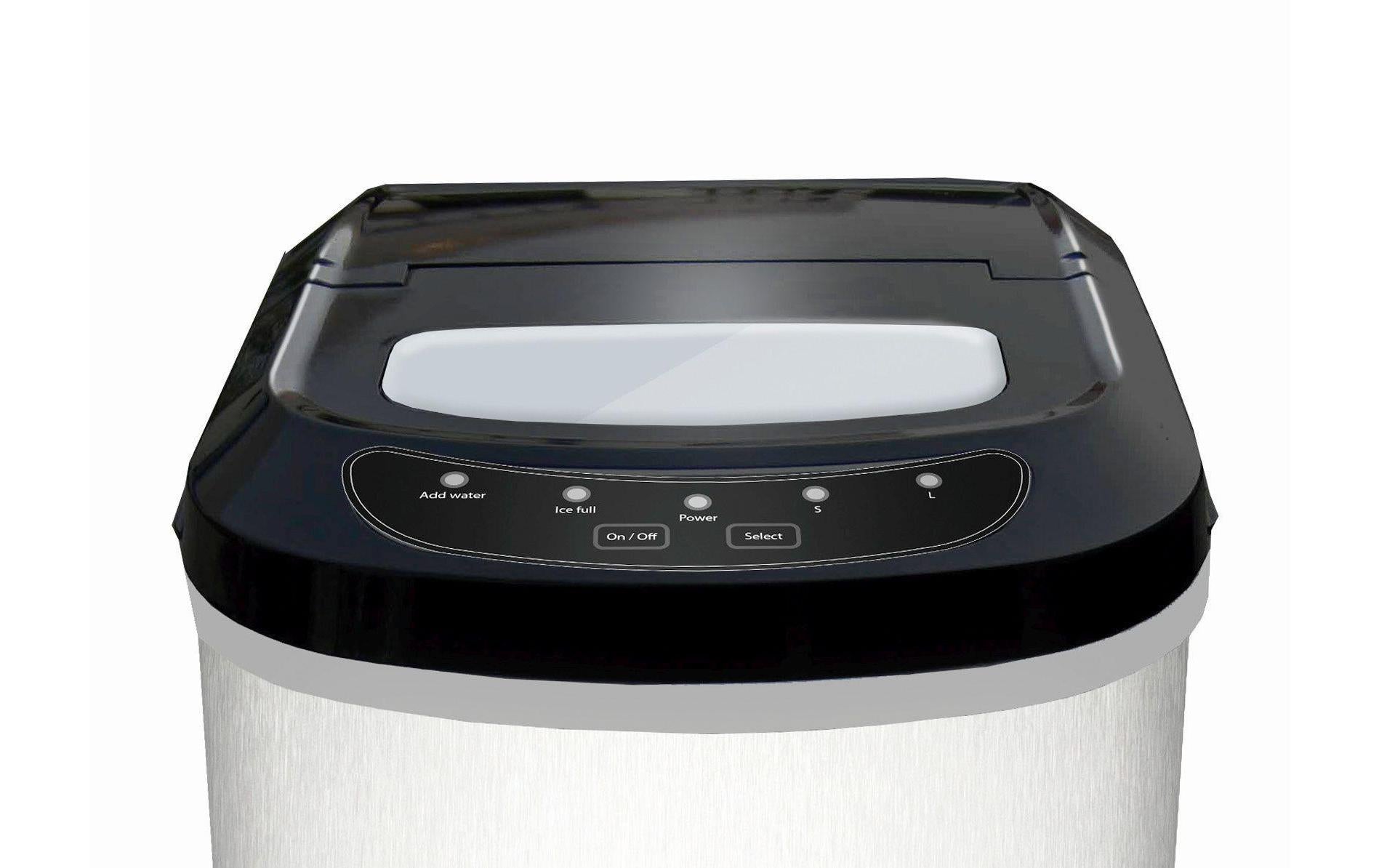 Caso Eiswürfelmaschine – 2,2 l, 90 W, Silber, 24,2 × 32,8 × 35,8 cm