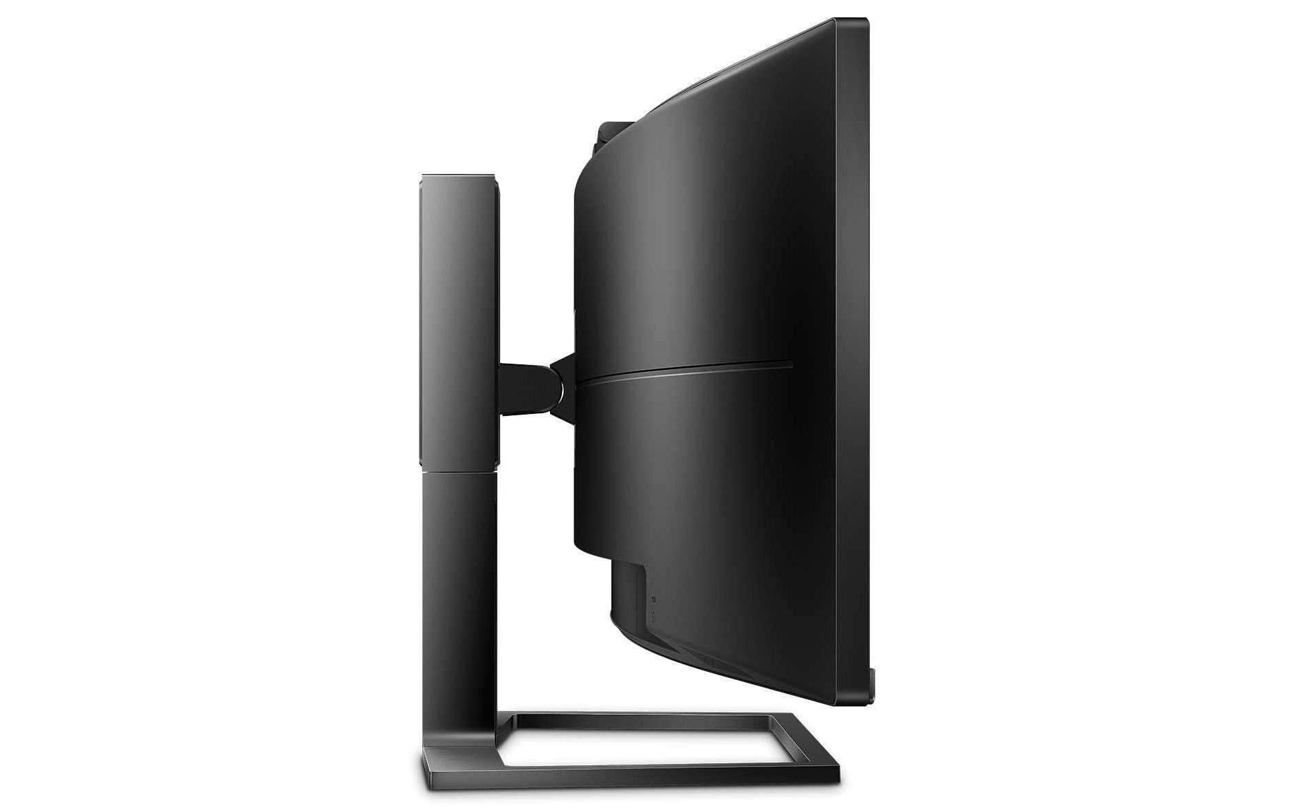 Philips 499P9H/00 – Monitor, 48,8", VA, 60 Hz, 450 cd/m², Webcam, USB-C, KVM, VESA 100 × 100, Schwarz
