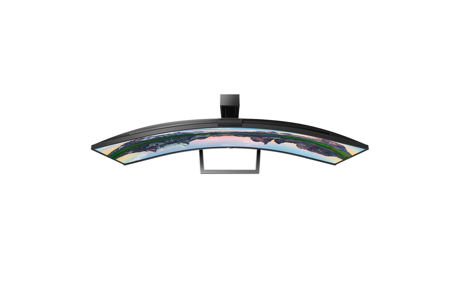 Philips 499P9H/00 – Monitor, 48,8", VA, 60 Hz, 450 cd/m², Webcam, USB-C, KVM, VESA 100 × 100, Schwarz