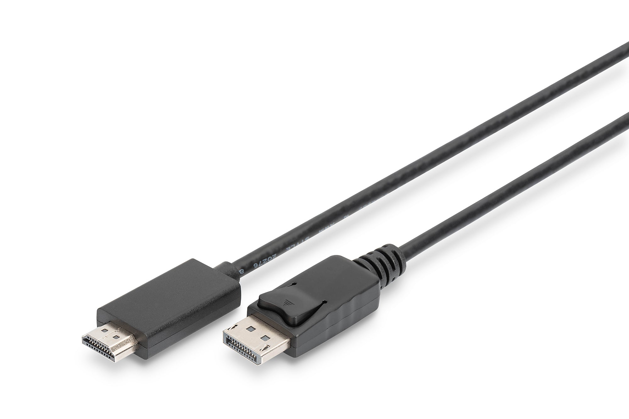 Digitus DisplayPort (Stecker) auf HDMI (Stecker) Adapter, DP 1.2, HDMI 2.0, 4K@60 Hz, 2 m