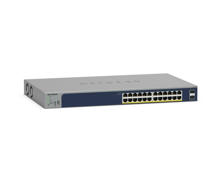 NETGEAR GS724TPP – Managed L2 Switch – 24× 1G, 2× SFP, PoE+, PoE-Budget 231 W, 19", 1U