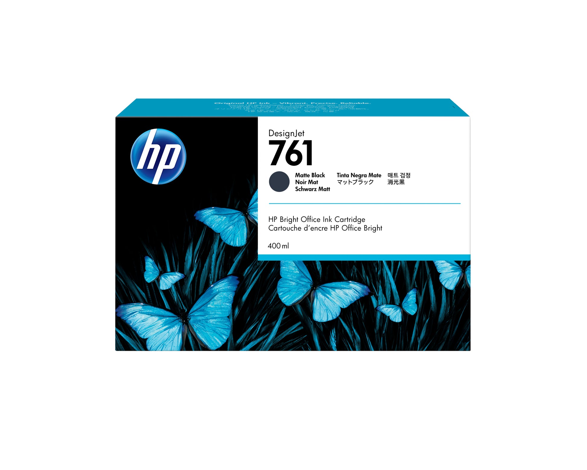 HP Tintenpatrone 761, Schwarz – für Inkjetdrucker