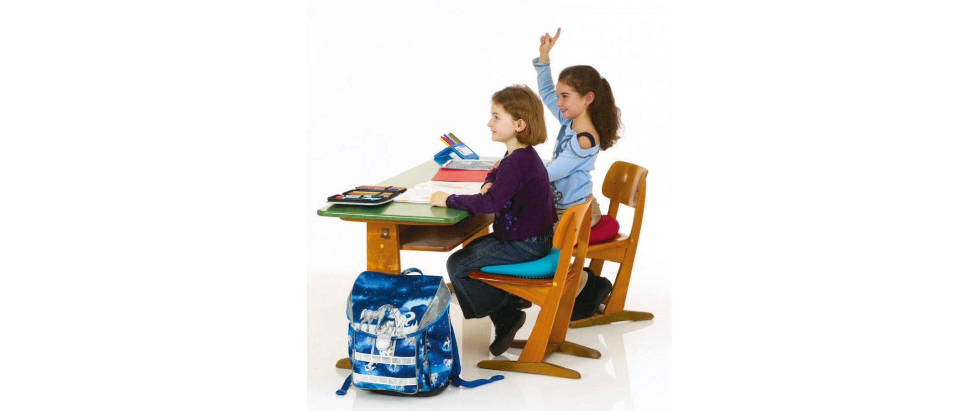 TOGU Dynair Ballkissen Keil Kids Balancekissen – 35 cm, blau