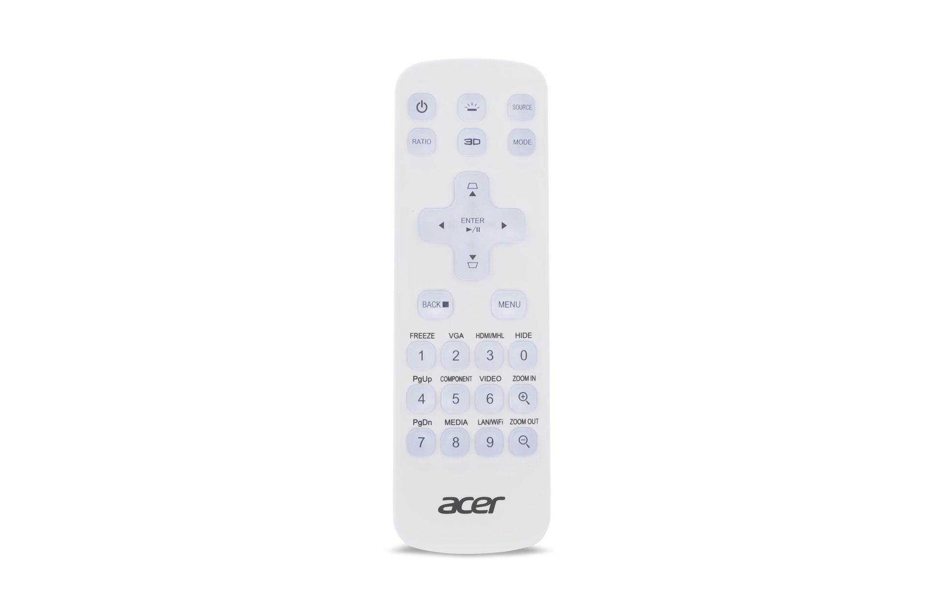 Acer Projektor-Fernbedienung MC.JQ011.005 – für Acer, IR, weiss