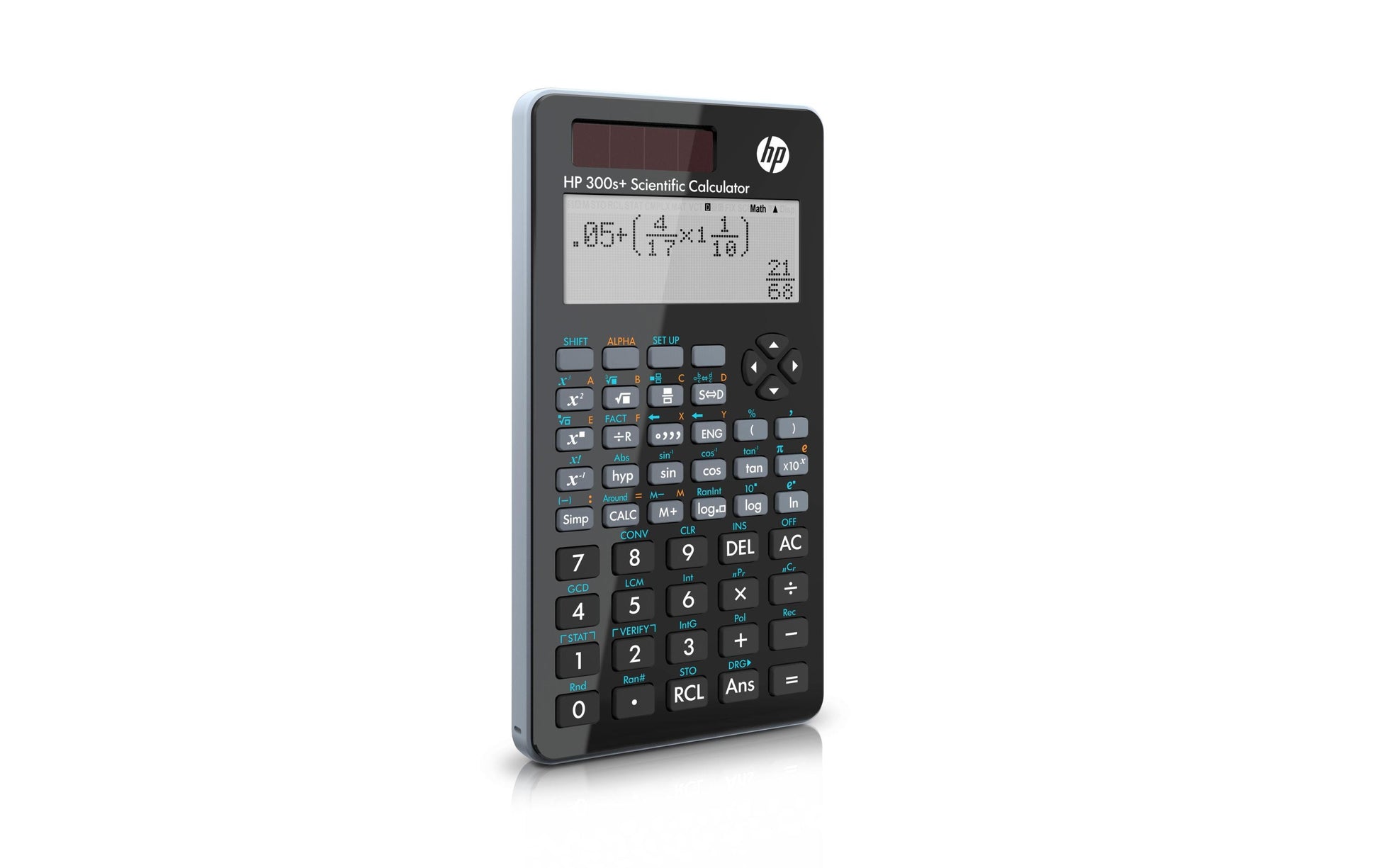 HP Wissenschaftlicher Taschenrechner 300S+ – Solar – Schwarz