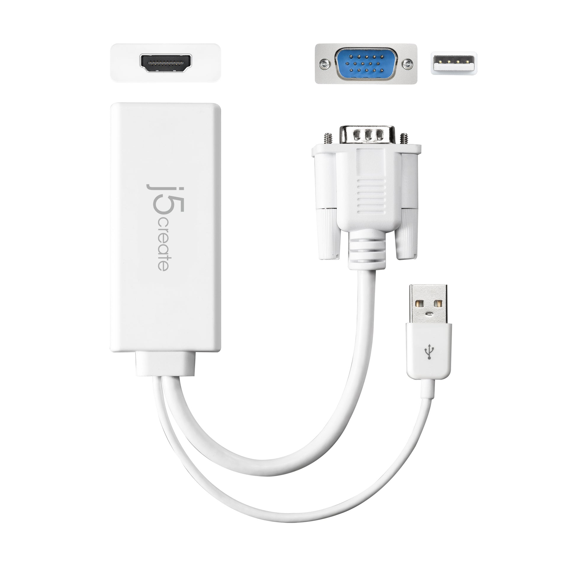 j5create VGA auf HDMI Adapter mit Audio