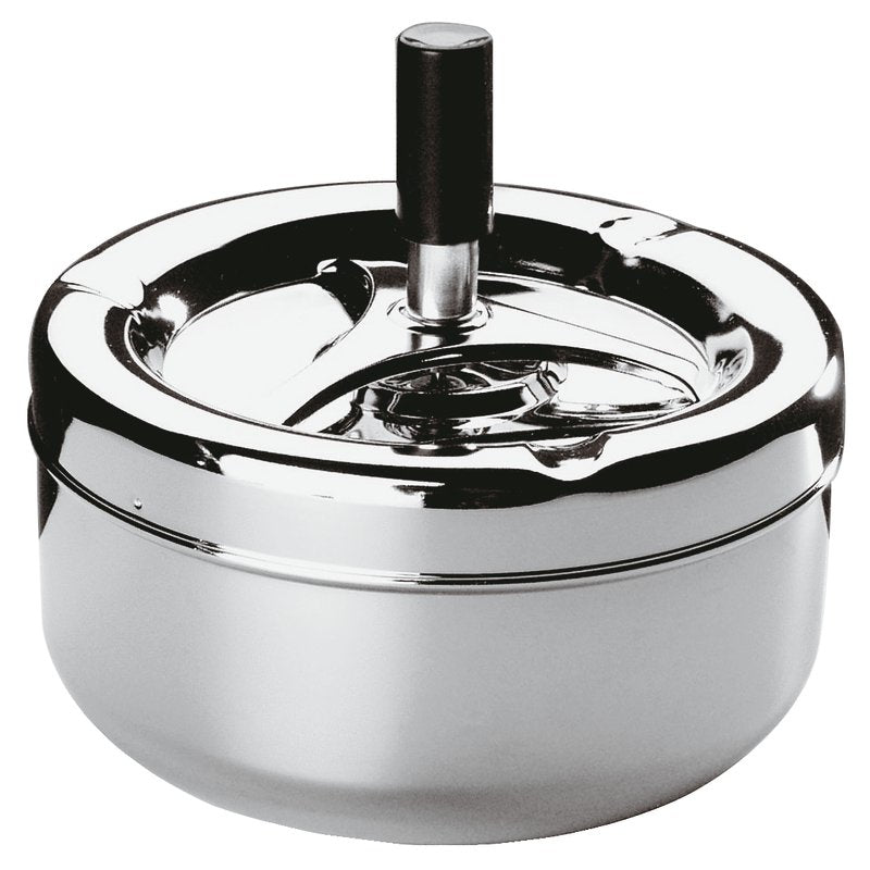 Paderno Aschenbecher – Ø 13 × 10,5 cm – Edelstahl, Silber