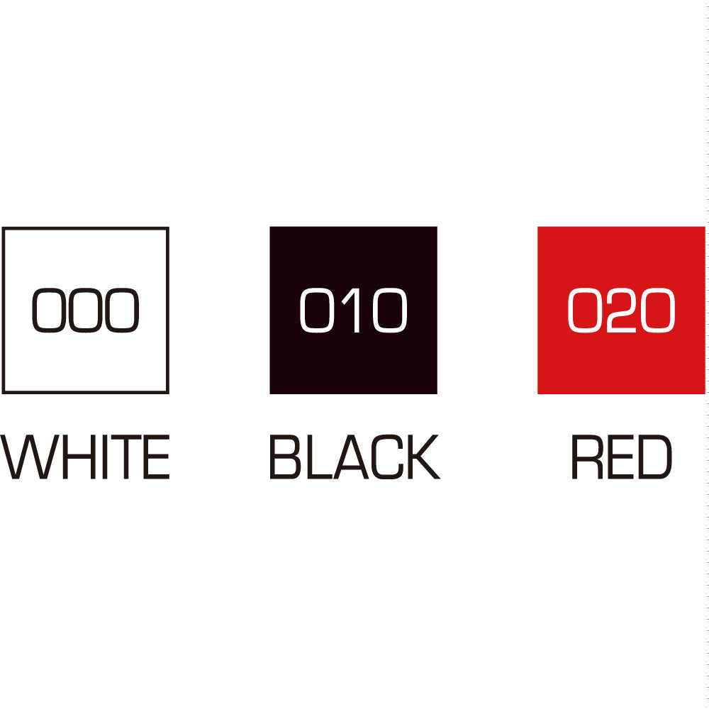ZIG Posterman Biggie 50 Permanentmarker – Breitspitze 50 mm – Schwarz/Rot/Weiss – 3er-Set – für Glas und Metall