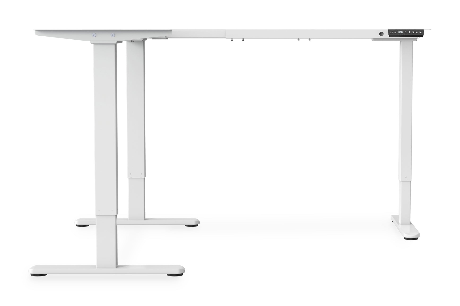 Digitus Stehtisch – 72–120 cm – Weiss – Höhenverstellbar