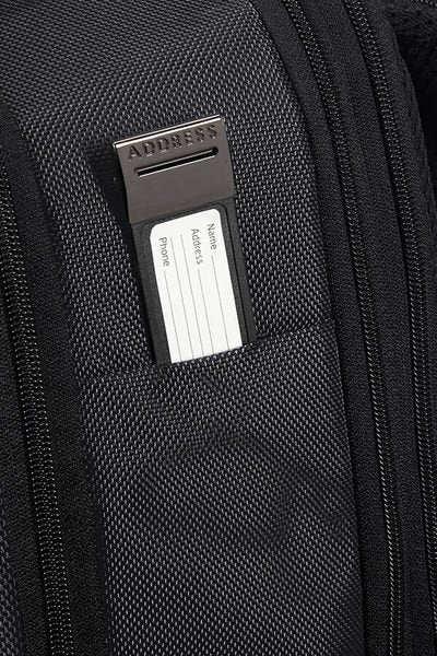 Samsonite Pro-DLX 5 Notebook-Rucksack – 21/26 l, RFID-Fach, Aufsteckfunktion, Nylon, Schwarz