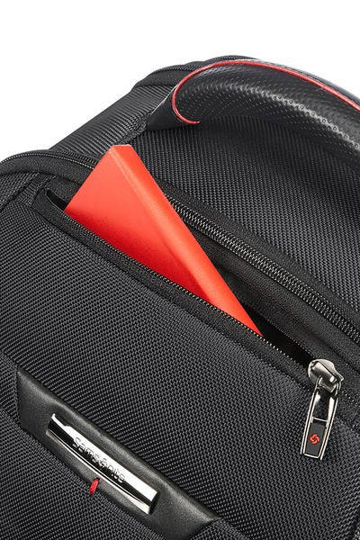 Samsonite Pro-DLX 5 Notebook-Rucksack – 21/26 l, RFID-Fach, Aufsteckfunktion, Nylon, Schwarz