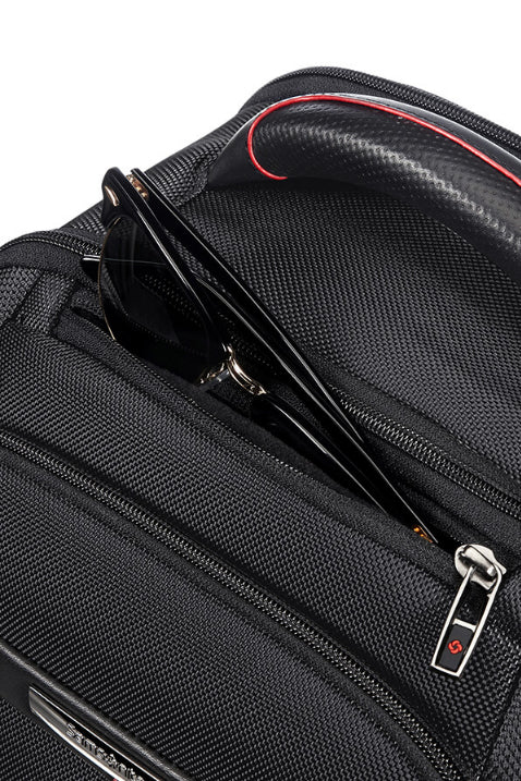 Samsonite Pro-DLX 5 3V Notebook-Rucksack – 29/34 l, RFID-Fach, Aufsteckfunktion, Nylon, Schwarz