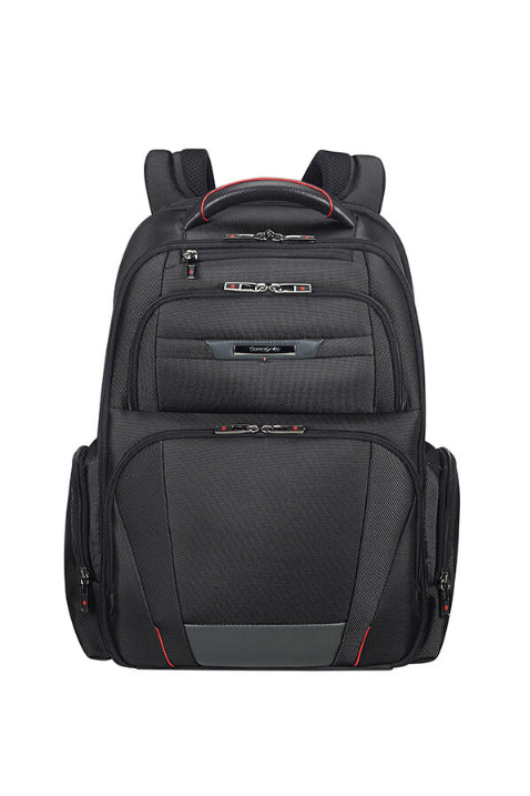 Samsonite Pro-DLX 5 3V Notebook-Rucksack – 29/34 l, RFID-Fach, Aufsteckfunktion, Nylon, Schwarz