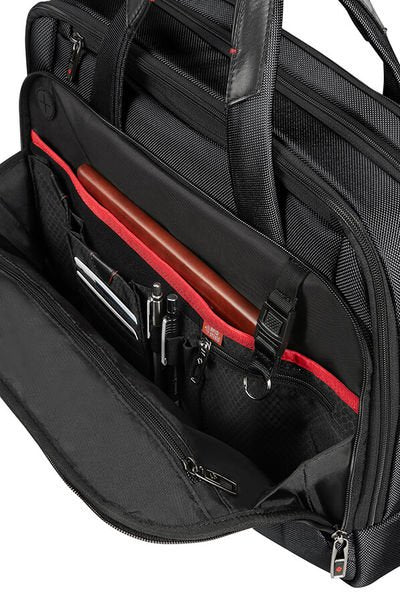 Samsonite Pro-DLX 5 Notebook-Tasche – 17/23 l, RFID-Fach, Aufsteckfunktion, Nylon, Schwarz