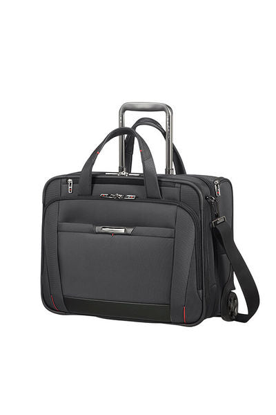 Samsonite Pro-DLX 5 Notebook-Trolley – 34,5 l, RFID-Fach, Aufsteckfunktion, Nylon, Schwarz