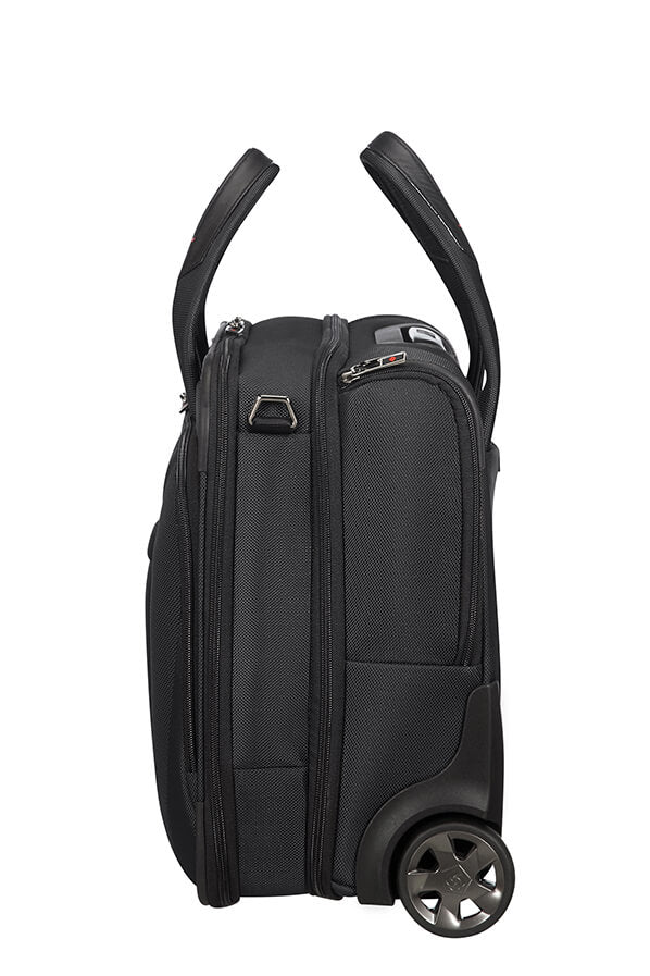 Samsonite Pro-DLX 5 Notebook-Trolley – 34,5 l, RFID-Fach, Aufsteckfunktion, Nylon, Schwarz