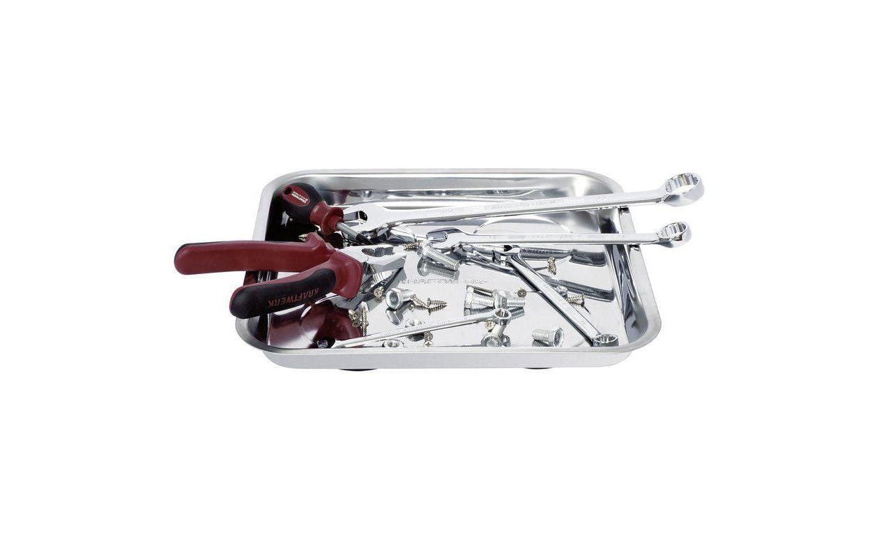 Kraftwerk – Magnetteller 2951, 240 × 240 × 40 mm, Edelstahl, Silber
