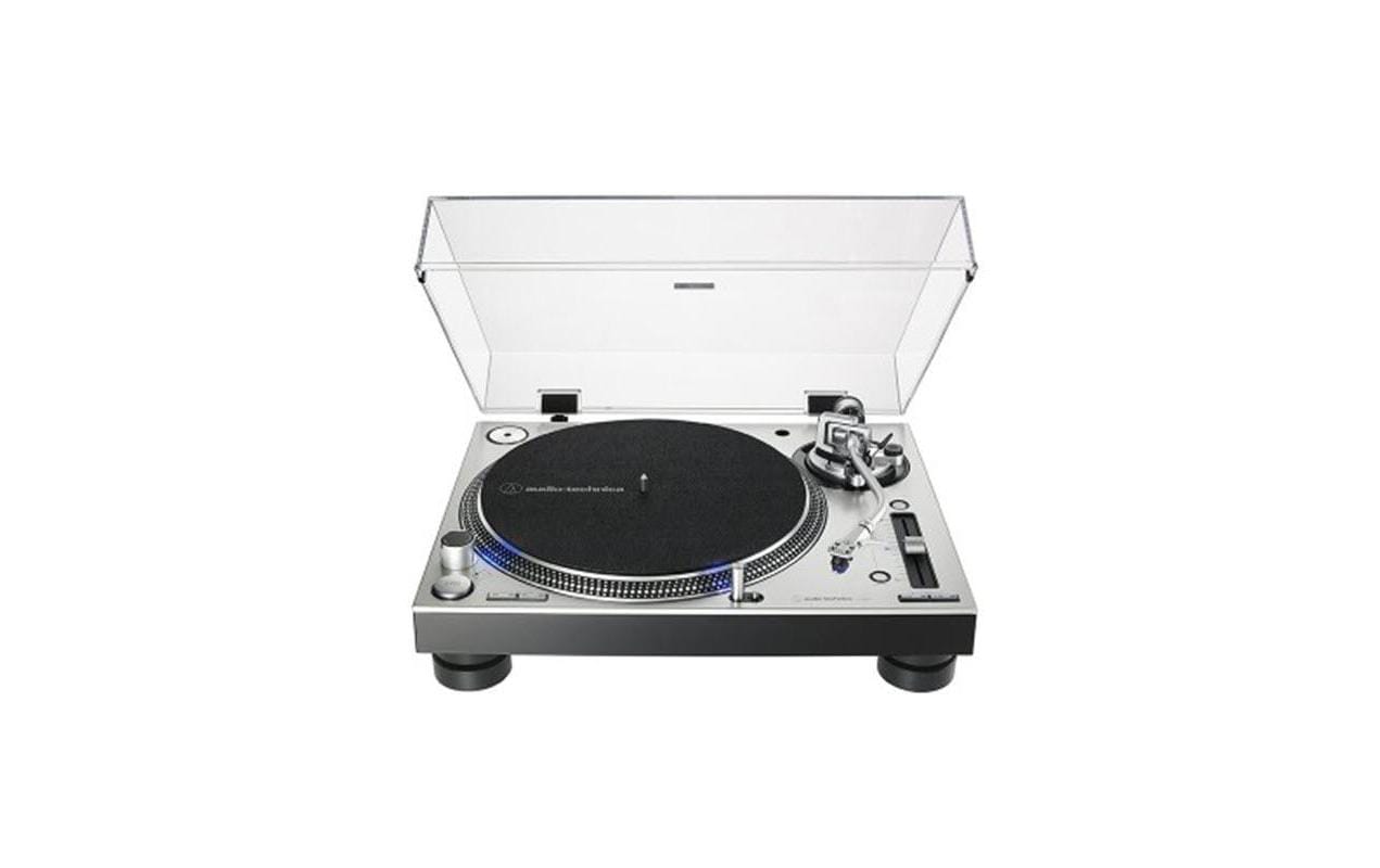Audio-Technica AT-LP140XP – Plattenspieler (Direktantrieb, manuell), 33⅓/45/78 U/min – Silber