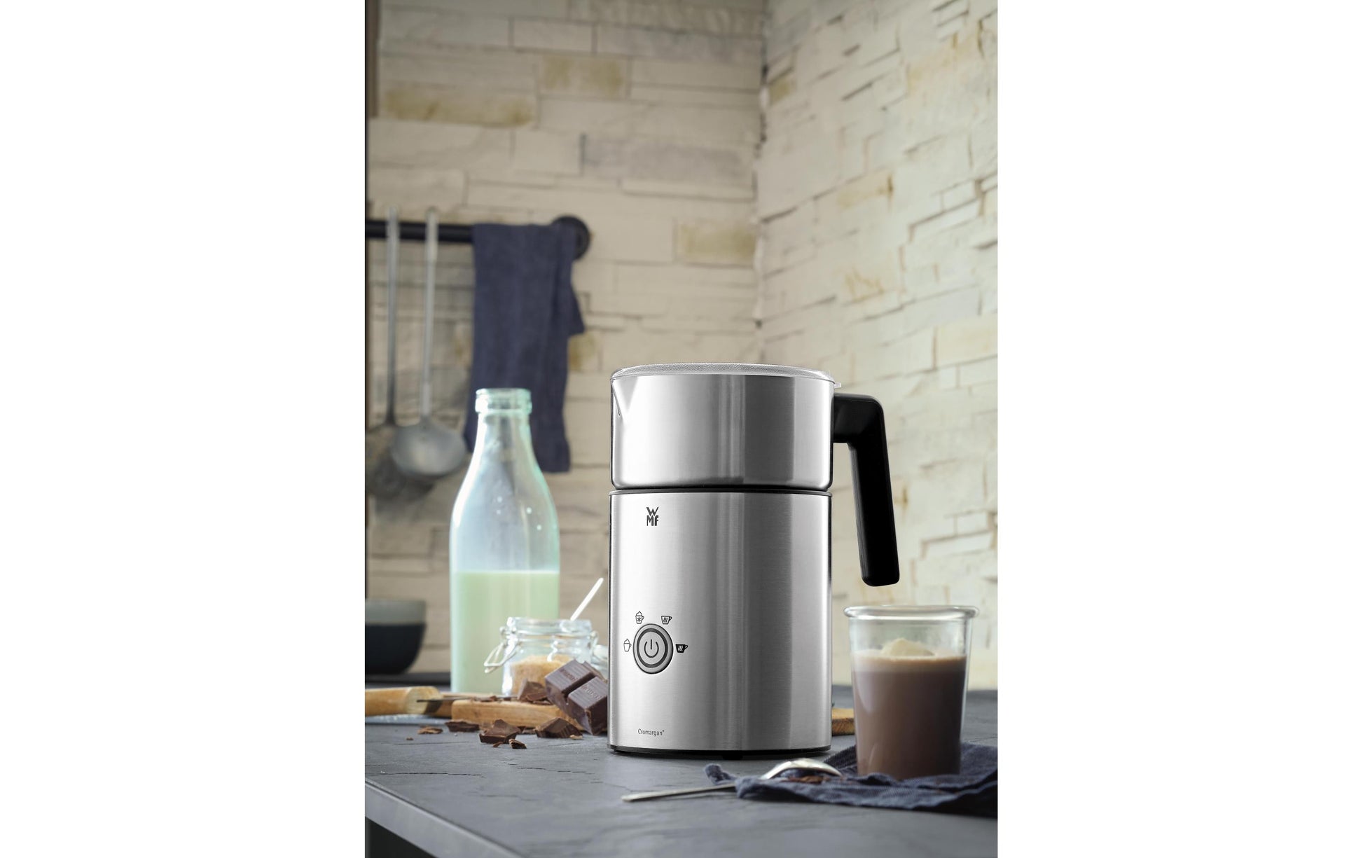 WMF LONO Milk & Choc Milchschäumer – 500 ml, Silber