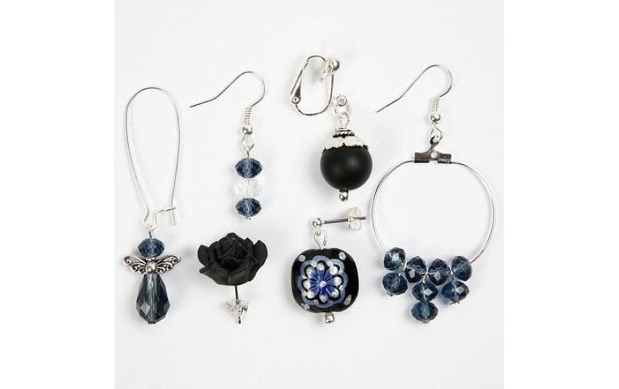Creativ Company Ohrring, Metall, Silber, Ø 5 mm, Set à 10