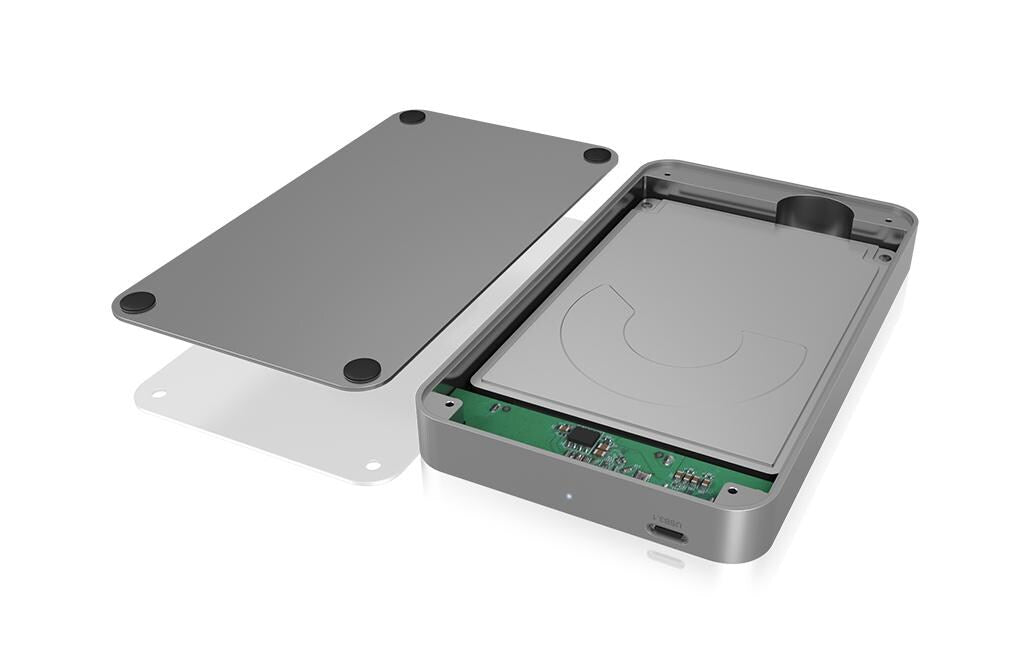ICY BOX IB-247-C31 – 1-Bay Desktop Gehäuse – USB 3.2 Gen 2 (10 Gbit/s) Type-C, für 2,5" HDD/SSD, SATA III