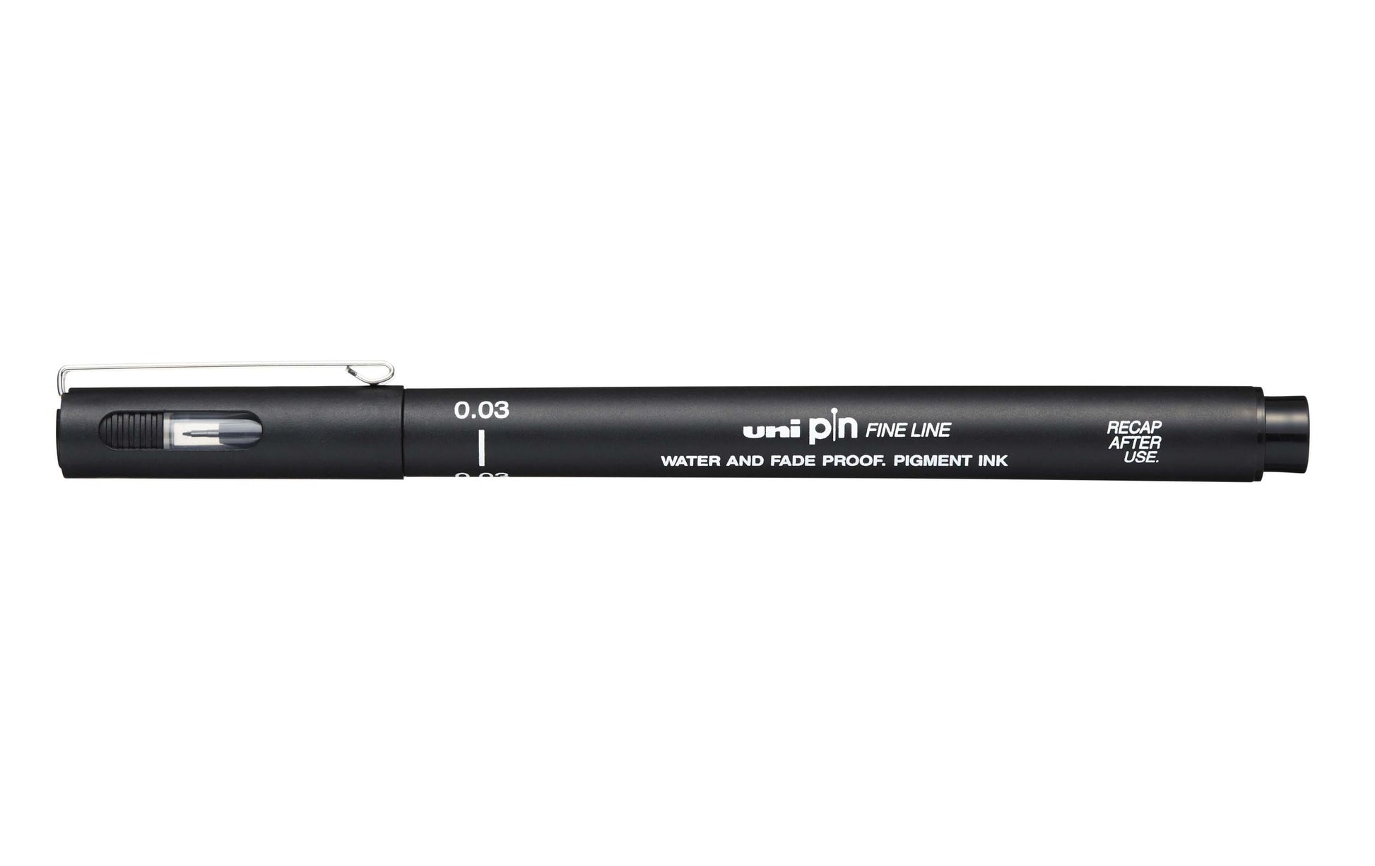 Uni-Ball Pin Fineliner – 0,03 mm, schwarz, wasserfest