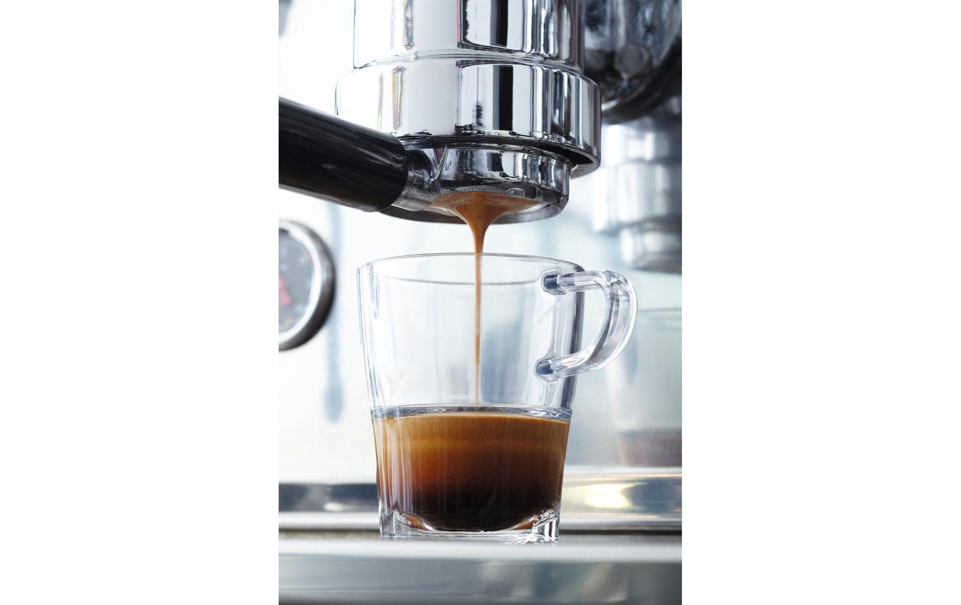 LEONARDO Kaffeetasse – 6er Set, 250 ml, Ø 8,0 cm, Kalk-Natron-Glas, Transparent, spülmaschinenfest