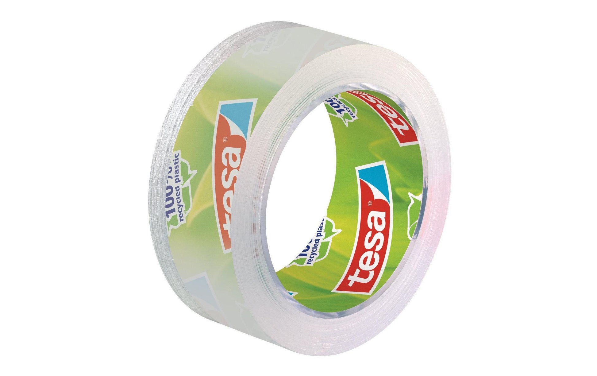 tesa Handabroller Easy Cut ecoLogo – für Rollenbreite bis 19 mm, für Bandlänge bis 33 m, Metallmesser