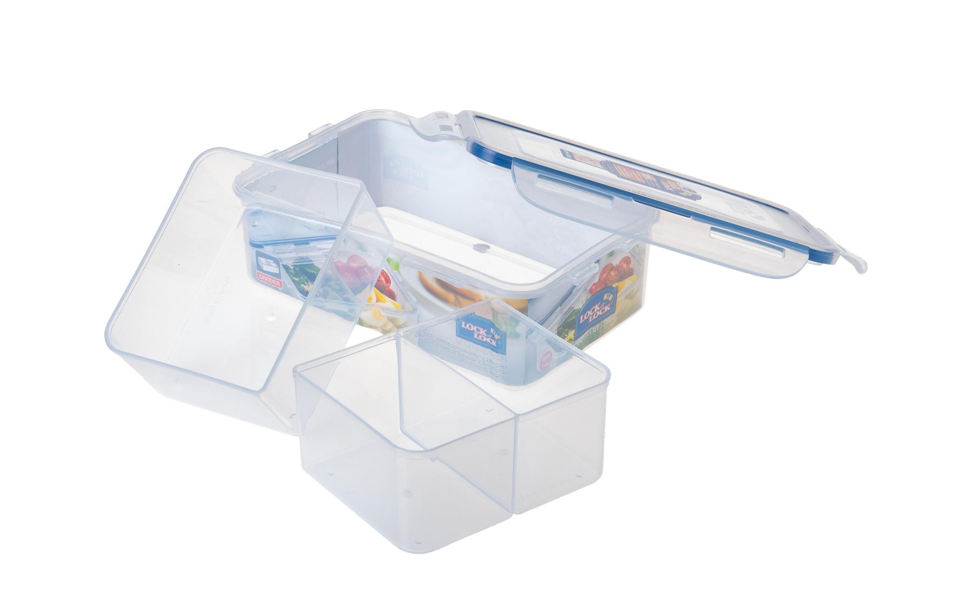 Lock & Lock Vorratsdose 1 l, 13,4 × 20,5 × 6,9 cm, Kunststoff/Silikon, Transparent