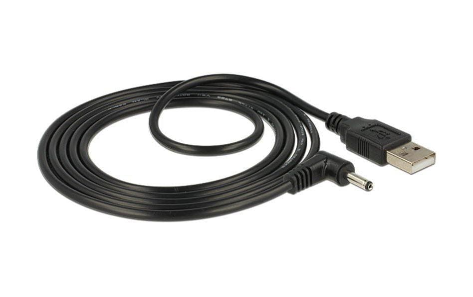 DeLOCK USB-A-Gleichstrom 3,5×1,35 mm Stromkabel – 1,5 m, 5 V, schwarz