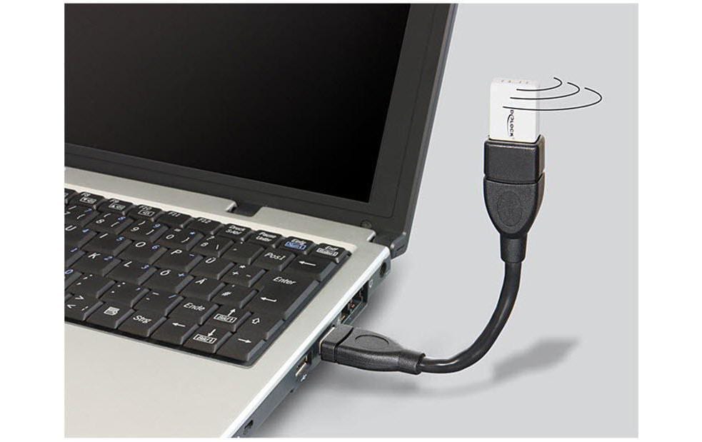 DeLOCK USB-A Verlängerungskabel (Stecker auf Buchse) – USB 2.0 (480 Mbit/s) – 0,15 m – Schwarz