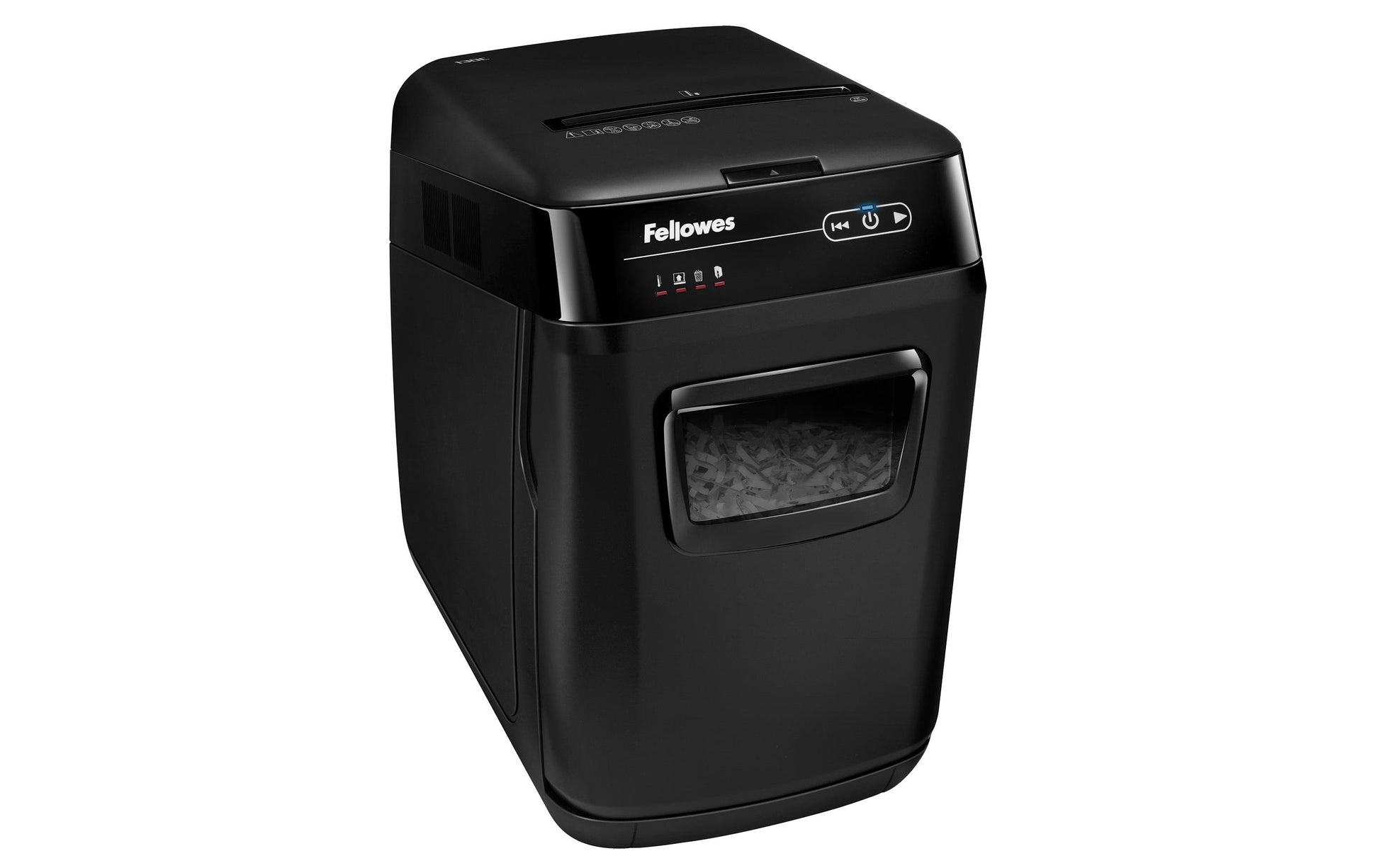 Fellowes Automax 150C – Aktenvernichter mit Autofeed 150 Blatt, DIN P-4, Partikelschnitt 4 × 38 mm, 8 Blatt, 3