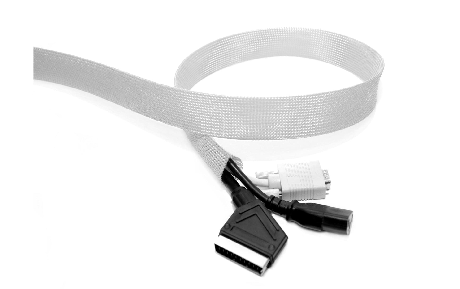 Multibrackets Kabelschlauch, Ø 40–80 mm, 50 m, zuschneidbar – silber
