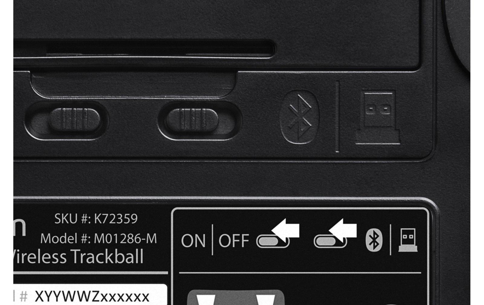 Kensington Expert Trackball – kabellos, 2,4 GHz, USB-A, beidhändig, schwarz