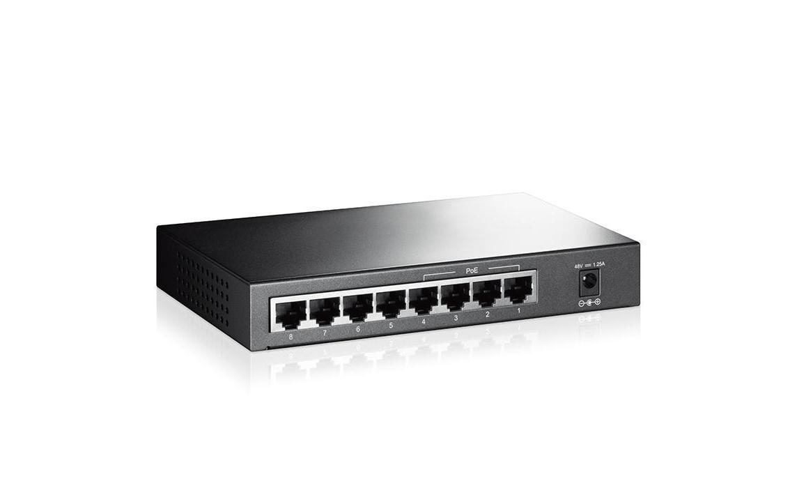 TP-Link TL-SF1008P – Switch (Unmanaged) – 8×10/100 Mbit/s, PoE 60 W