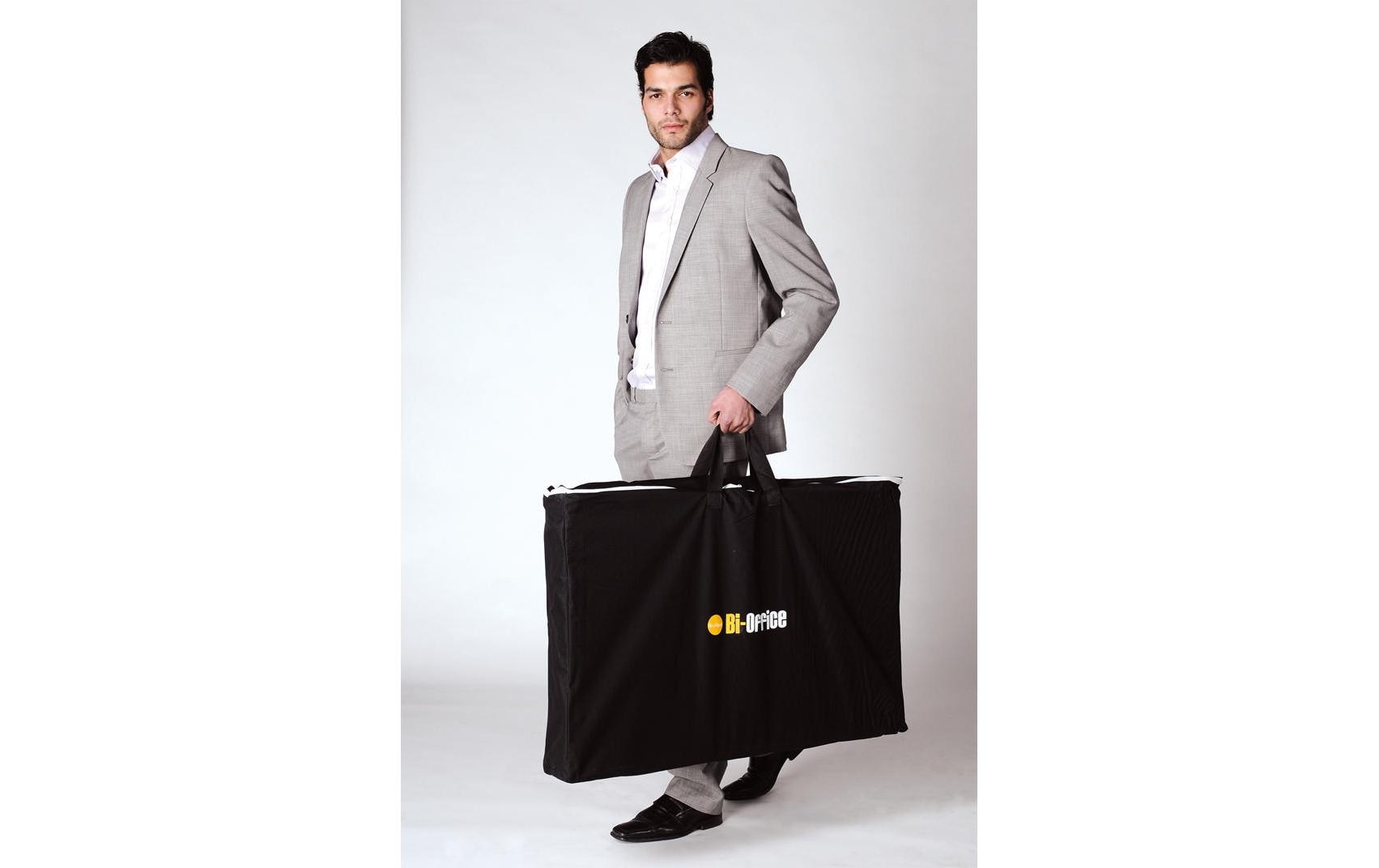 Bi-Office Stellwand – Kunststoff, Grau – 900 × 600 mm – Kunststoffrahmen