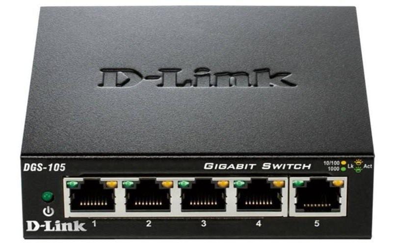 D-Link DGS-105 – Switch – 5×GbE, L2, Schwarz