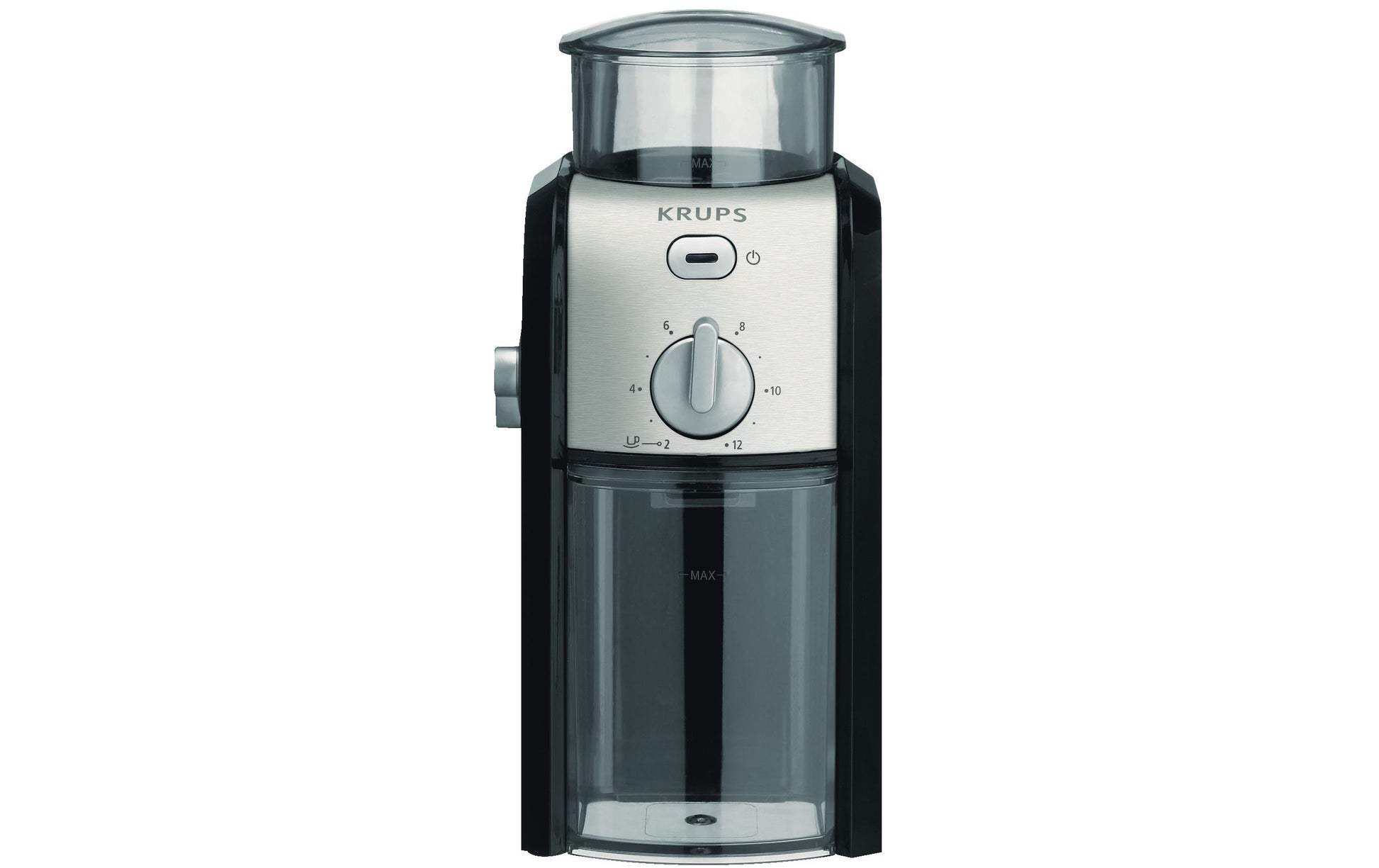 Krups Kaffeemühle Expert – 200 g, Keramikmahlwerk, 100 W – Schwarz/Silber