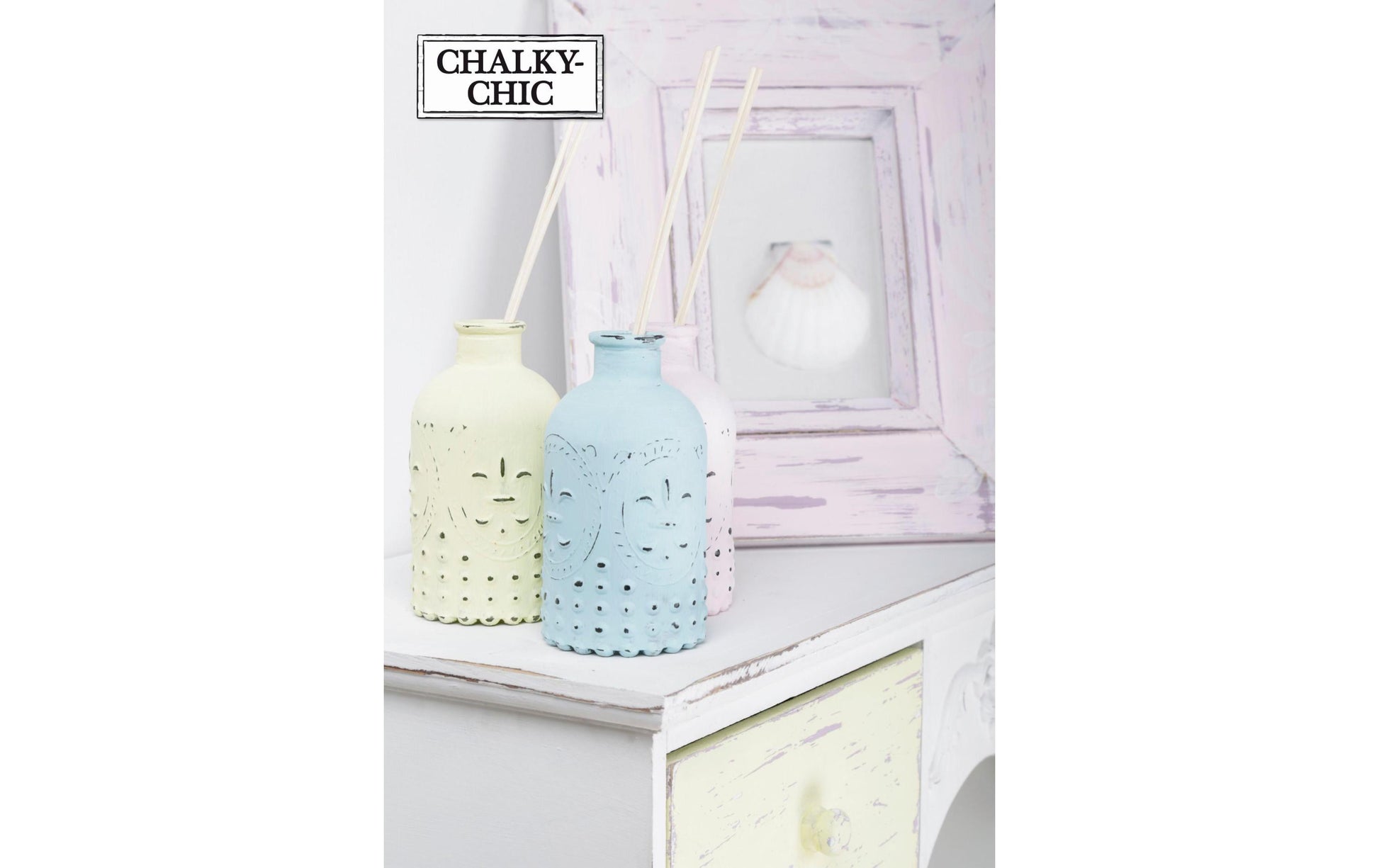 Marabu Chalky-Chic – Kreidefarbe – Set – 12 Farben, matt, 12 × 100 ml