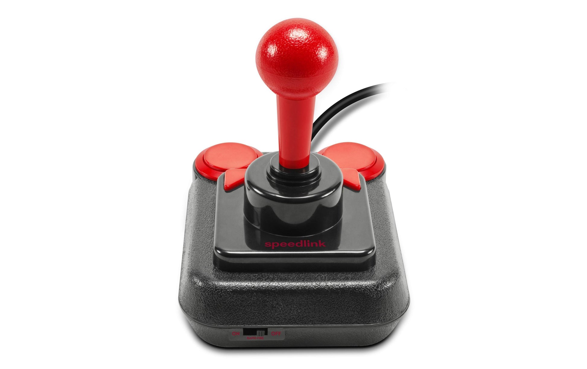 SPEEDLINK Competition Pro Extra – Joystick – USB (kabelgebunden), Schwarz/Rot, für Windows-PC & Android