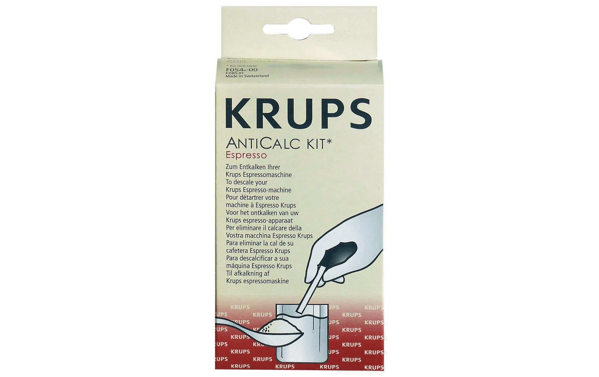 Krups Entkalkungs-Set espresso F05400 – für Kaffeemaschinen – Pulver – 80 g, 2 Stk.