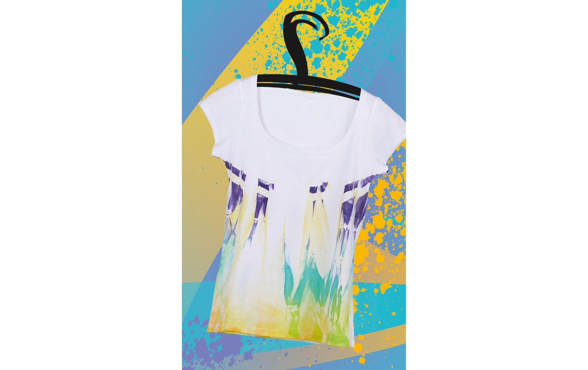 Marabu TIE DYE STYLE – Textilsprühfarben-Set – Himbeere, Zitrone, Marineblau – 3 × 100 ml – Wasserbasiert