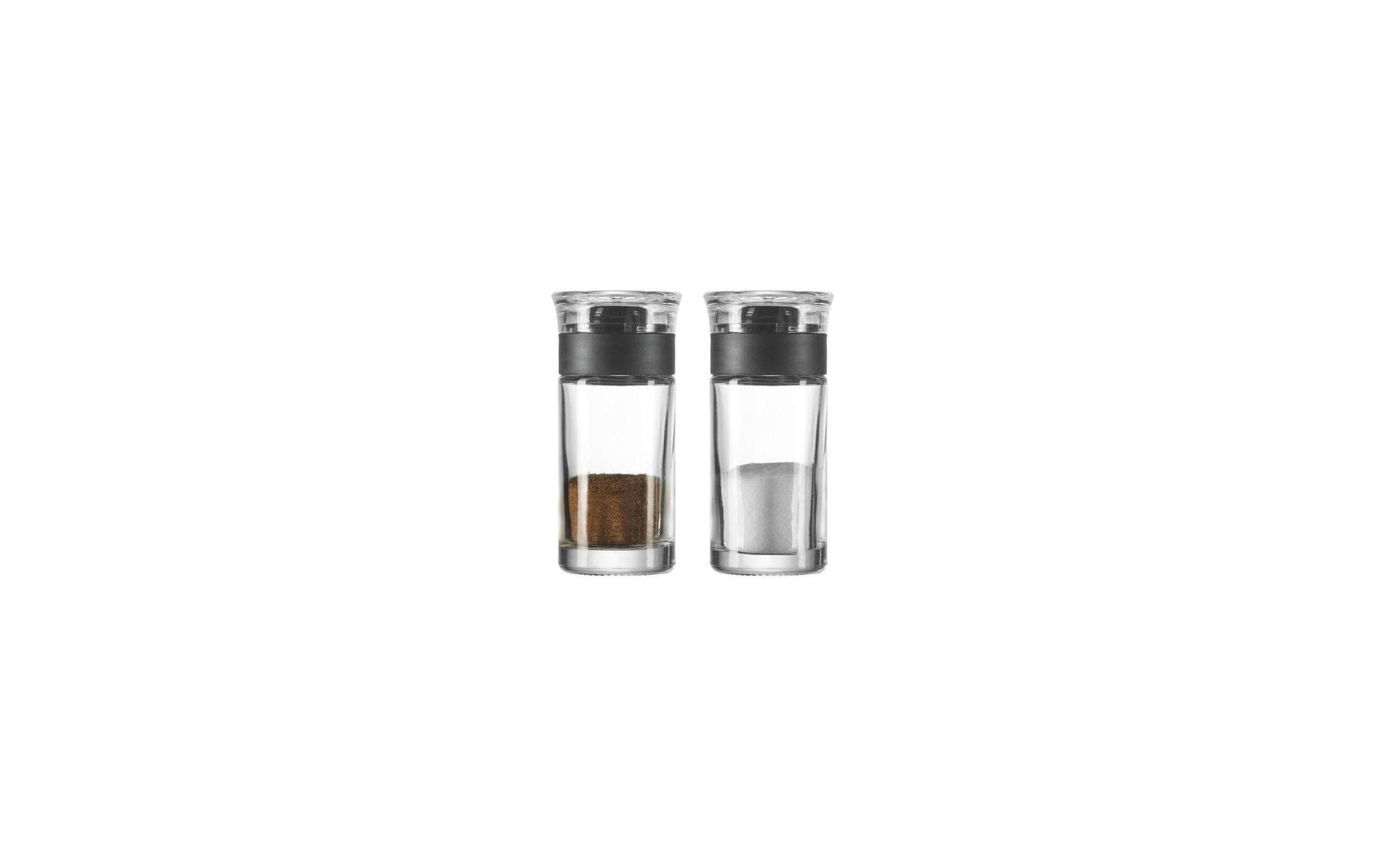 LEONARDO CUCINA – Salz- & Pfefferstreuer-Set 40 ml, Ø 5 × 10 cm, Glas/Kunststoff, transparent, 2 Stk.