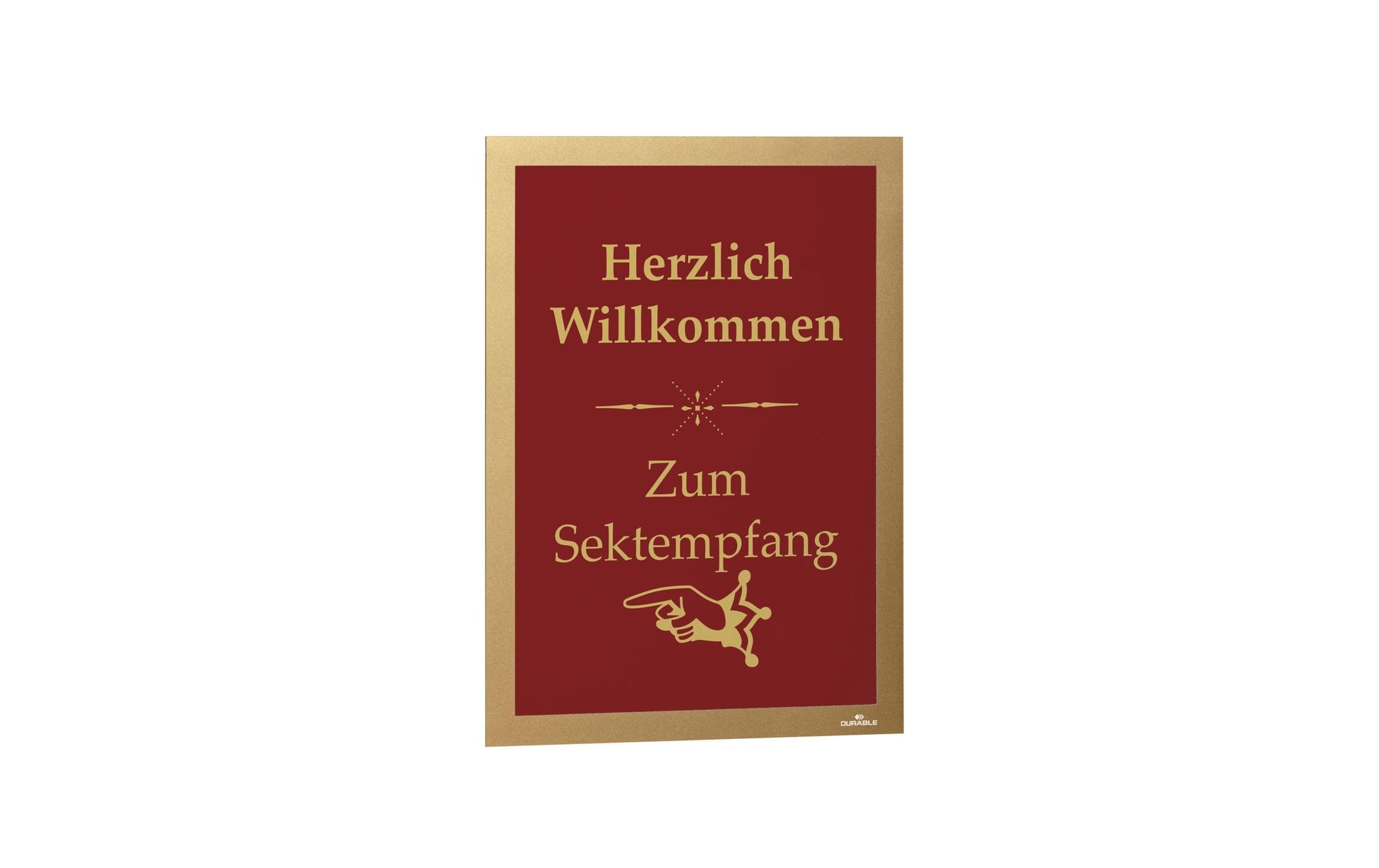 Durable Magaframe Info-Rahmen selbstklebend – DIN A4 – Gold – 2er Pack
