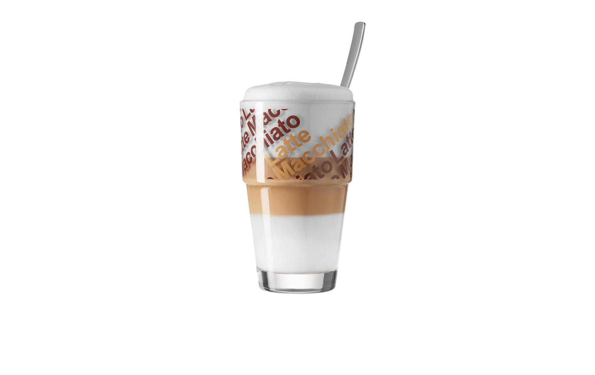 LEONARDO Latte Macchiato Becher – 2er Set, 410 ml, Ø 8,4 cm, Glas, Transparent, spülmaschinenfest