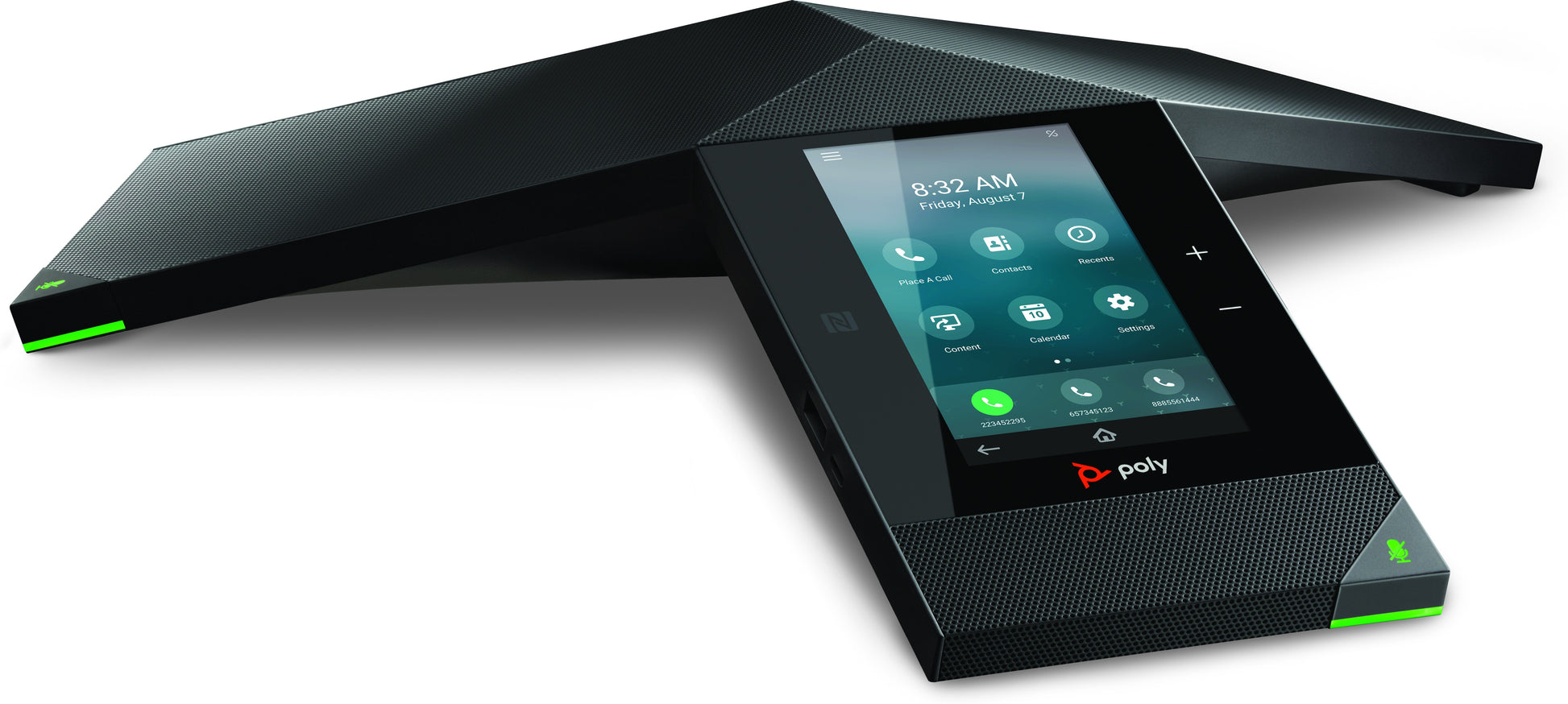 HP Poly Trio 8800 – IP-Konferenztelefon, 5", WLAN/BT, PoE, Gigabit, Schwarz