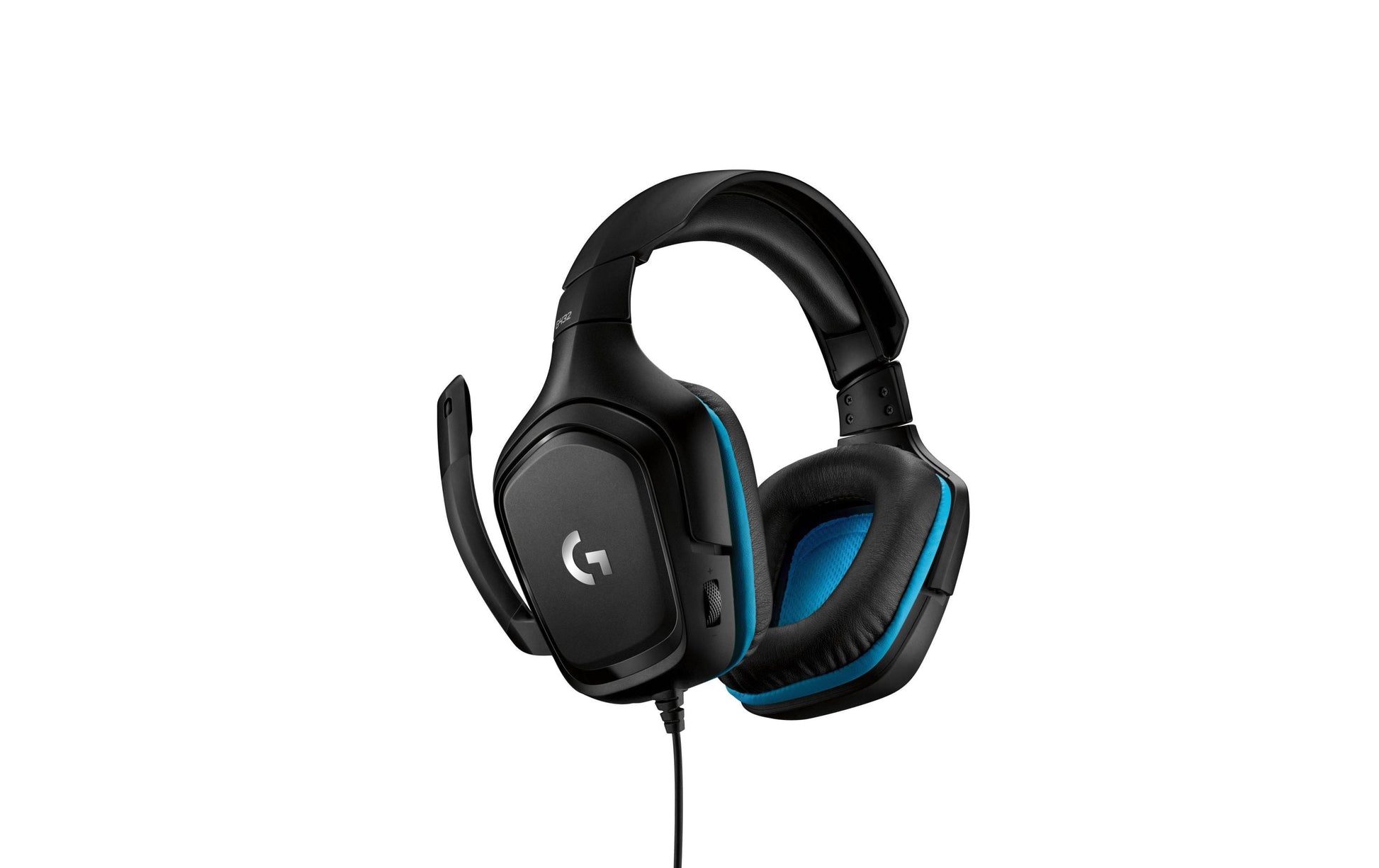 Logitech G G432 Gaming-Headset – Over-Ear, Stereo, Kabelgebunden, 3,5 mm Klinke, ANC, Schwarz/Blau