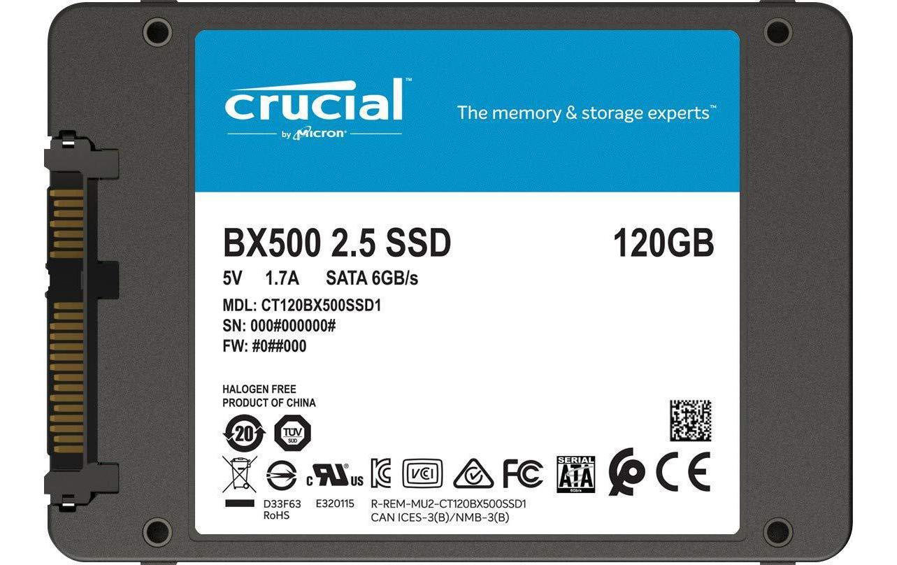 Crucial BX500 240 GB – 2,5" SATA SSD – 3D NAND, 540/500 MB/s